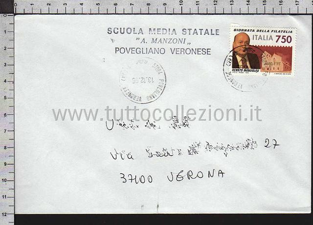 Collezionismo di storia postale buste viaggiate affrancatura tariffe postali degli anni 1990-99